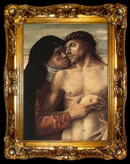 framed  BELLINI, Giovanni Pieta (detail), ta009-2